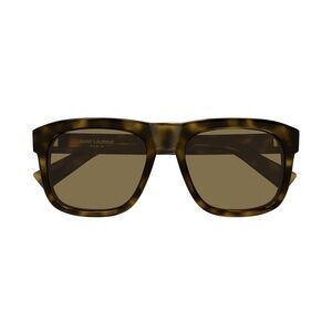 SAINT LAURENT Sl 558 Bold Square Frame Tortoiseshell Sunglasses